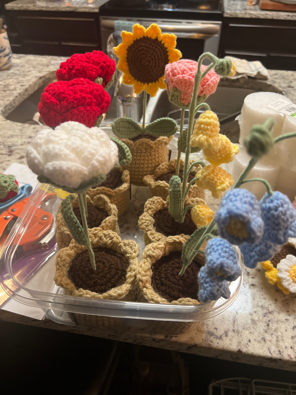 Crochet Potted Flower