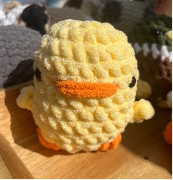 Chunky Crochet Duck Trio | Mallard, Chick, and Classic Duck