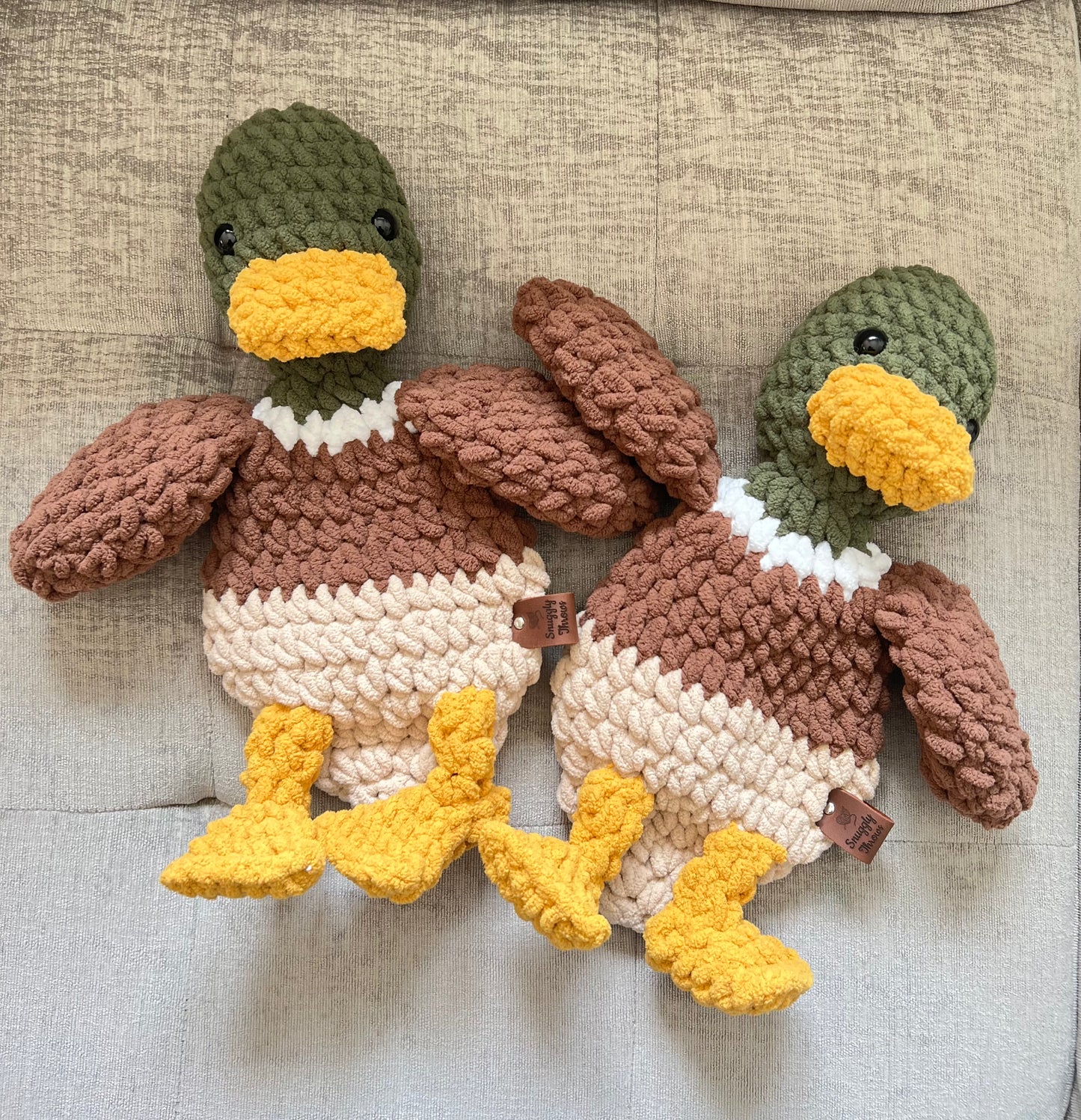 Mallard Duck Snuggler Lovey | Crochet Lovey | Crochet Duck | Crochet Toy Duck