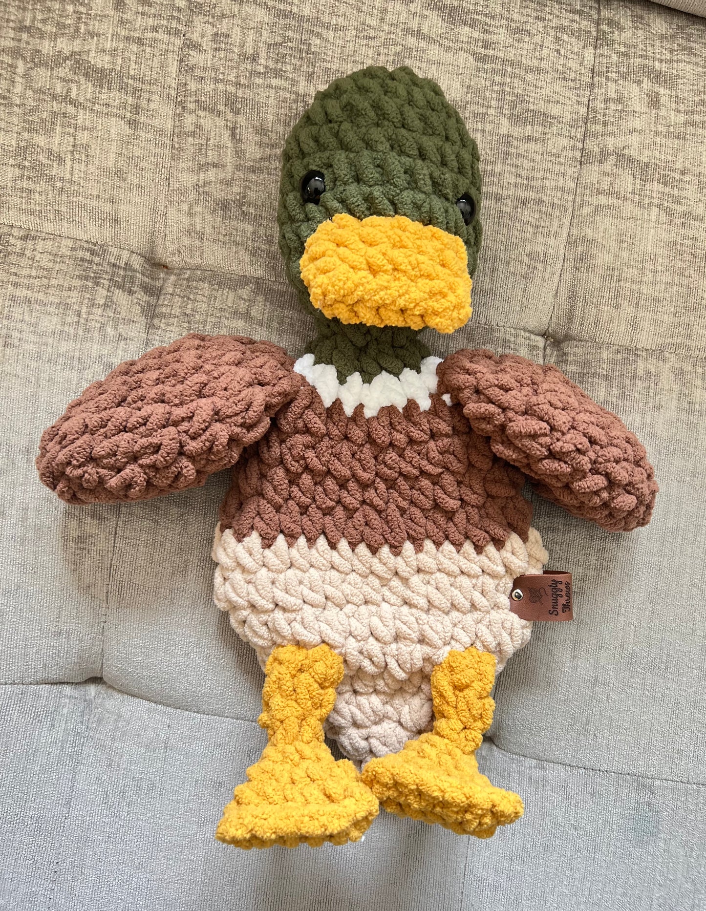 Mallard Duck Snuggler Lovey | Crochet Lovey | Crochet Duck | Crochet Toy Duck
