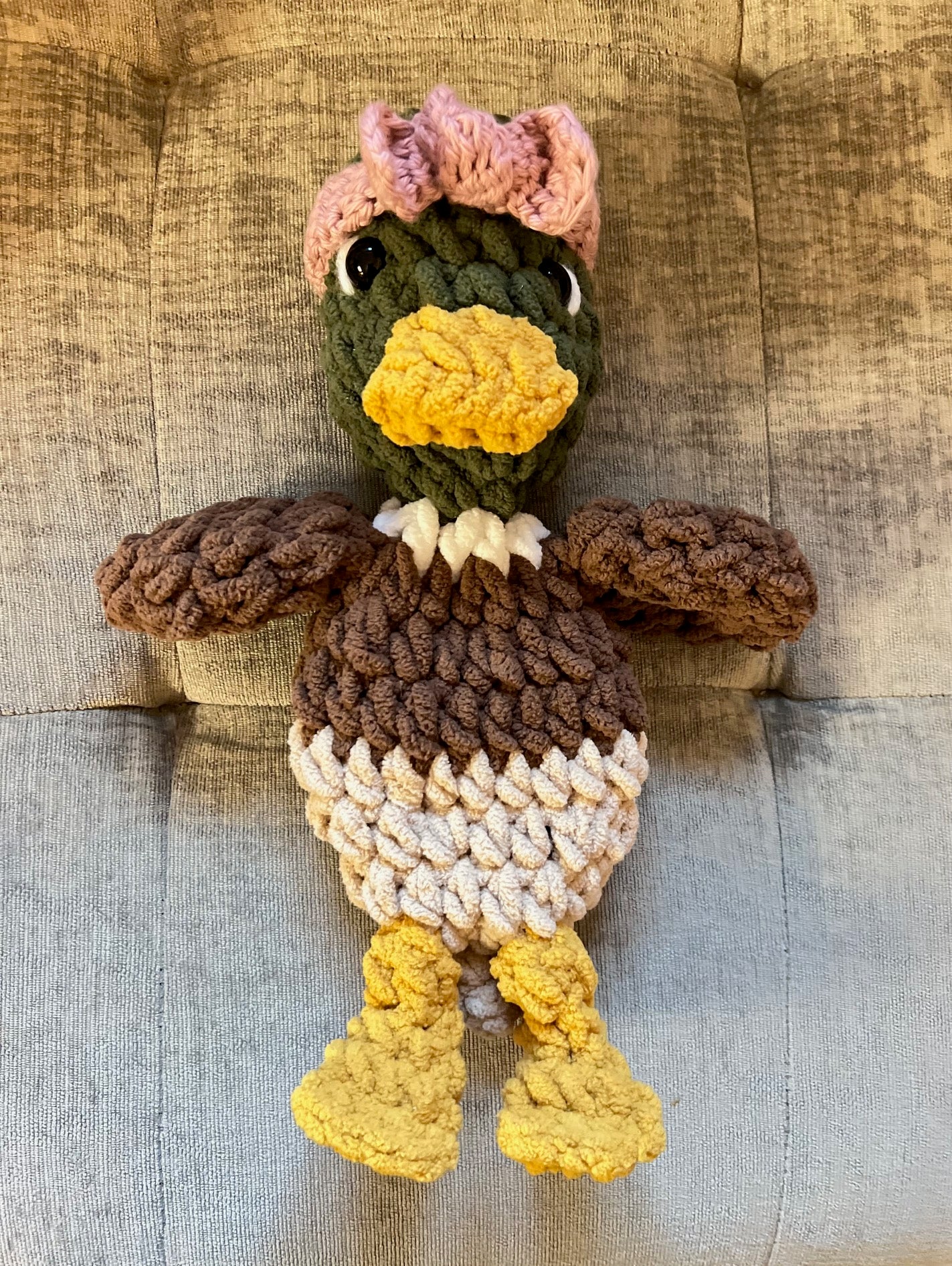 Mallard Duck Snuggler Lovey | Crochet Lovey | Crochet Duck | Crochet Toy Duck