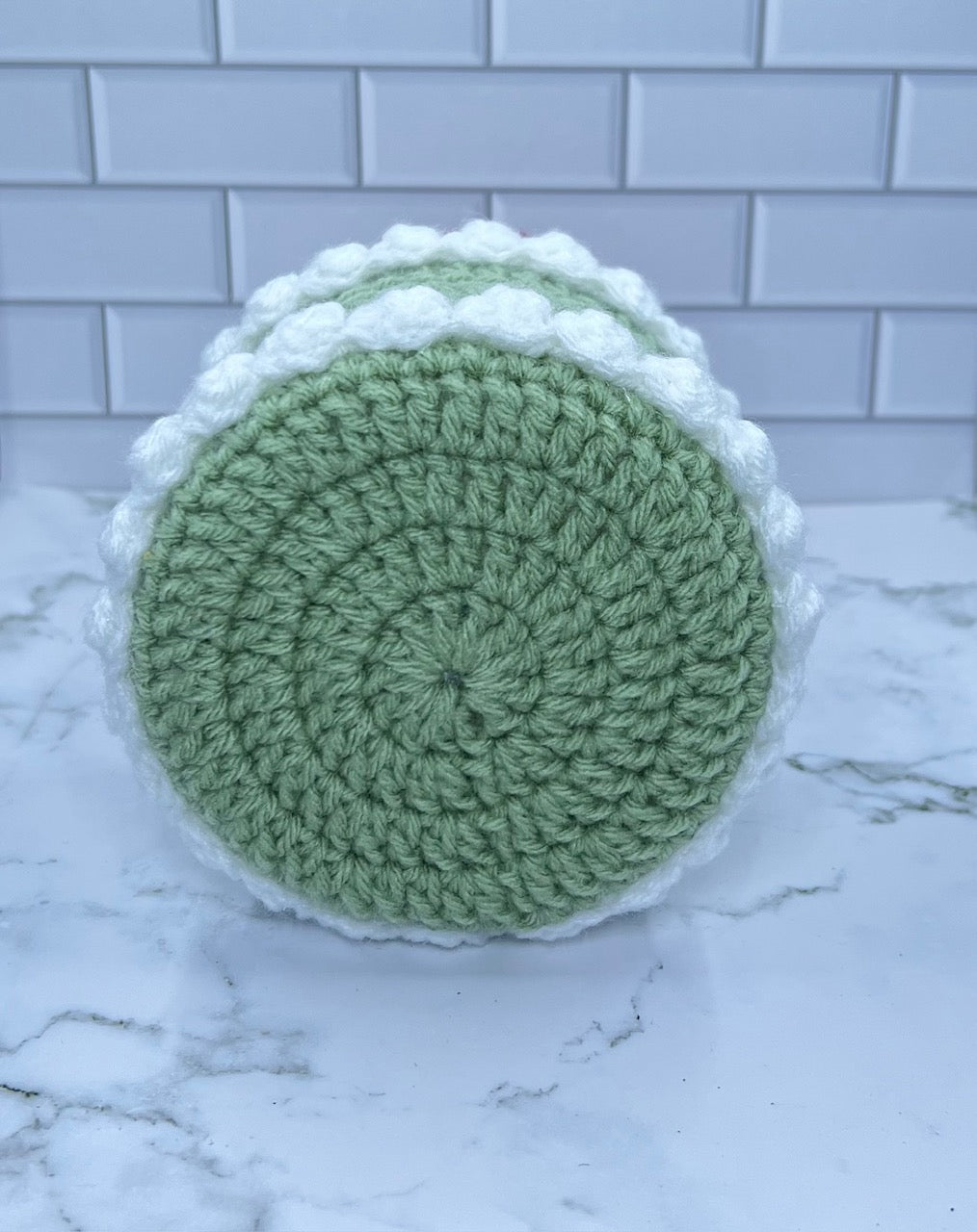 Mushroom Meadow Crochet Trinket Box | Handmade Woodland Keepsake with Daisy & Ladybug Topper