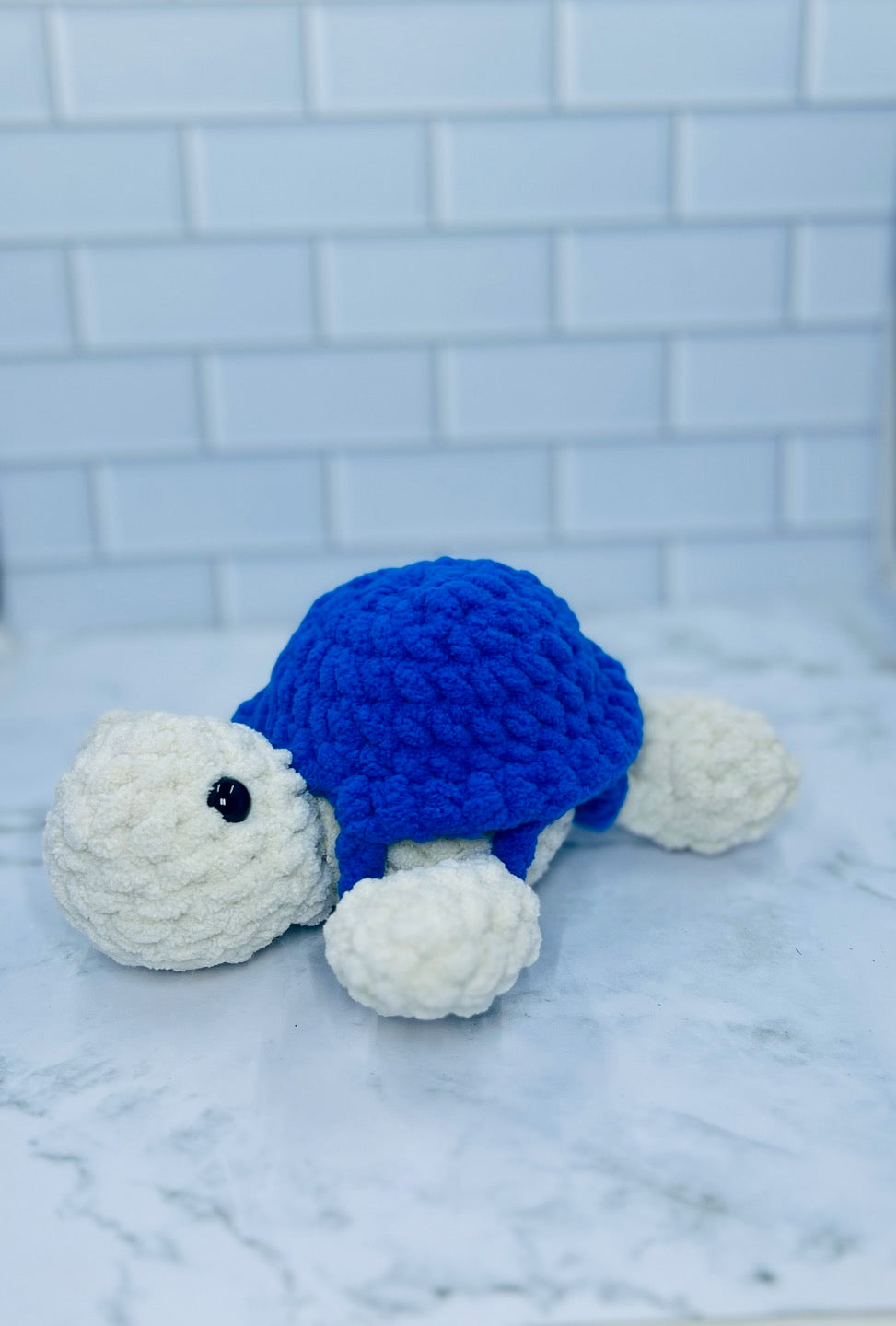 Crochet Sea Turtle with Removable Shell | Handmade Plush Turtle | Soft Chenille Amigurumi | Interactive Stuffed Animal Gift | Ocean Nursery Decor