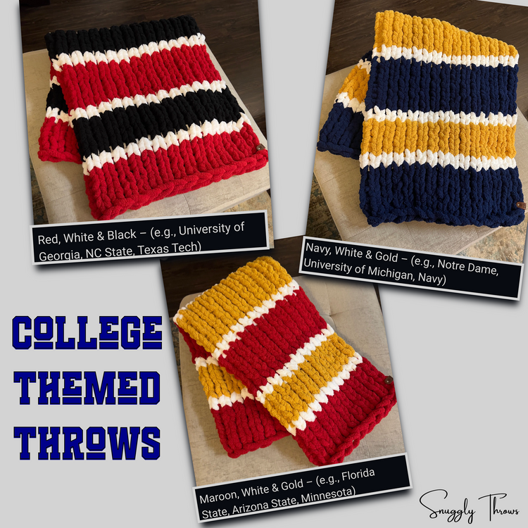 College Themed Blankets