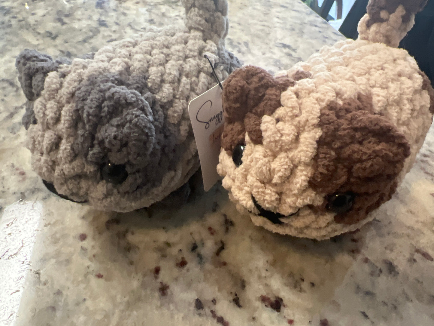 Mini Loaf Cat | Hand-Crocheted Plush in Chunky Chenille Yarn