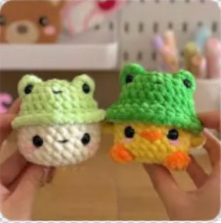 Crochet Baby Chick Plush with Hat