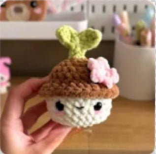 Crochet Baby Chick Plush with Hat