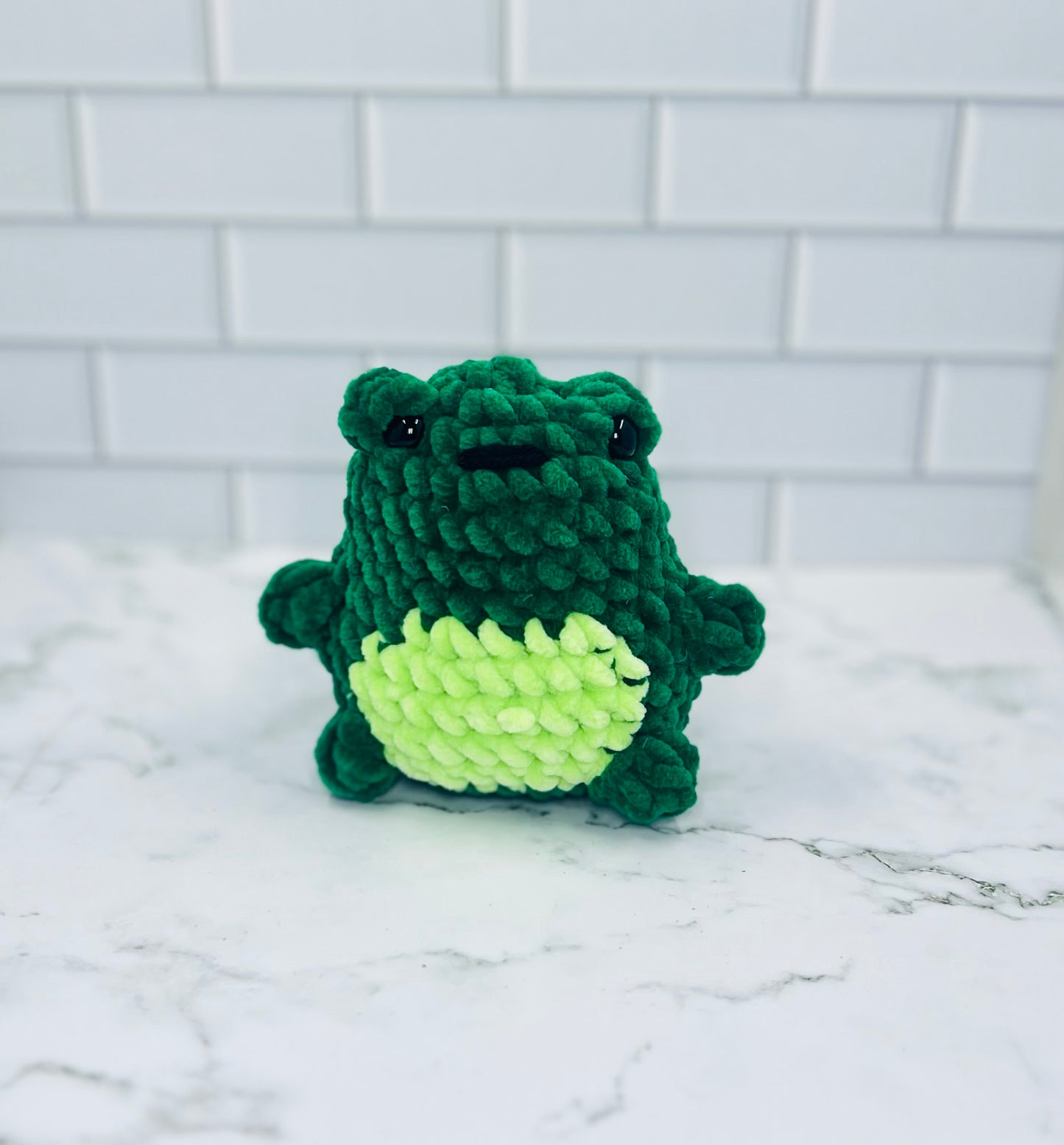 Chunky Crochet Frog Plushie | Soft & Cuddly Amigurumi Buddy
