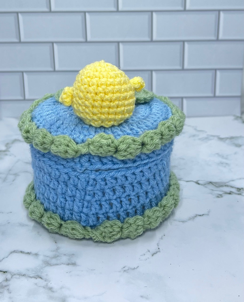 Duck Pond Crochet Trinket Box | Handmade Wooden Keepsake with Magnetic Closure
