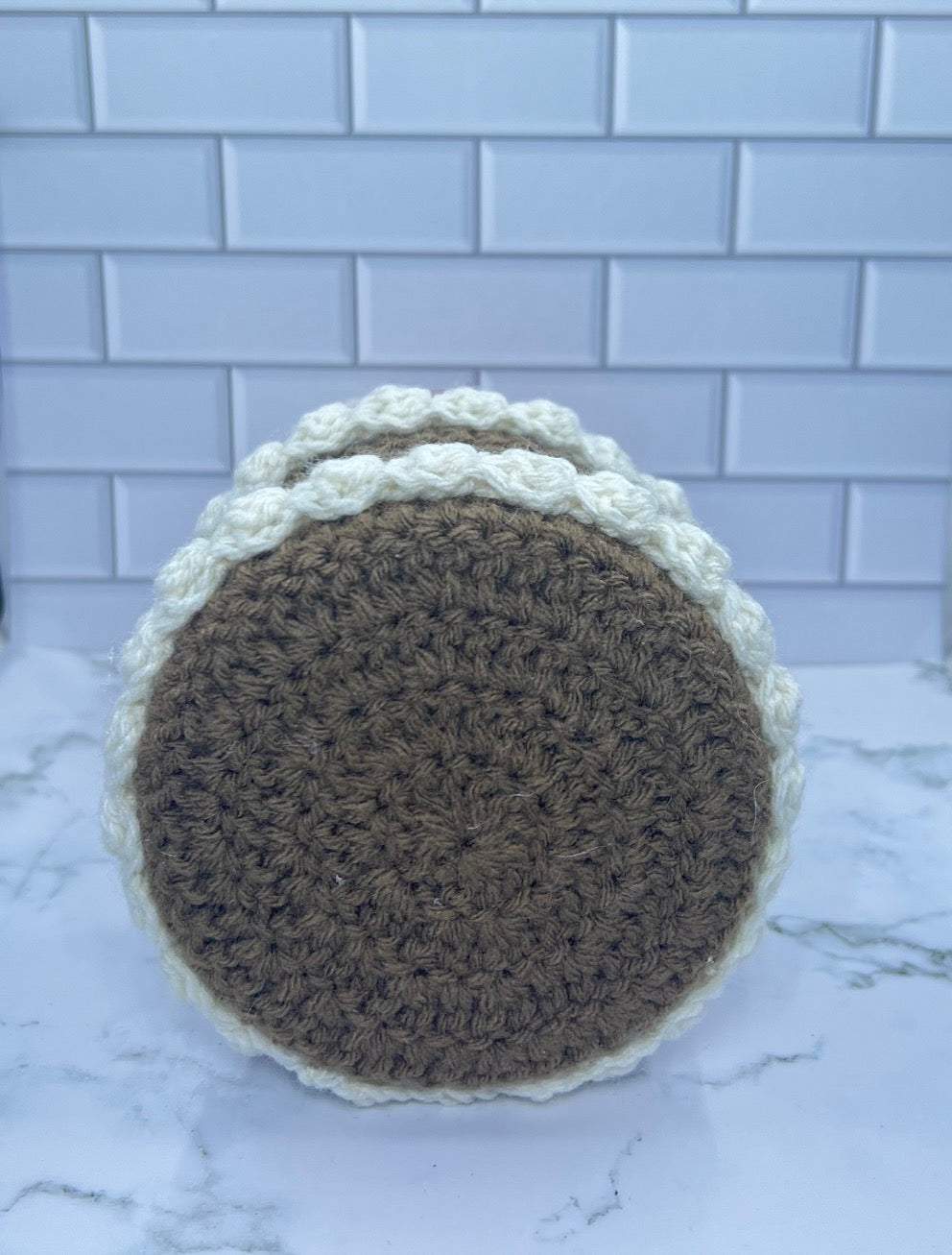 Mushroom Meadow Crochet Trinket Box | Handmade Woodland Keepsake with Daisy & Ladybug Topper