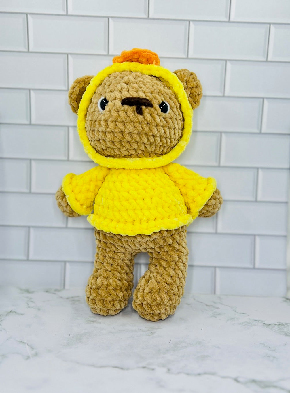 Crochet Hoodie Bear | Handmade Plush Bear with Themed Hoodies