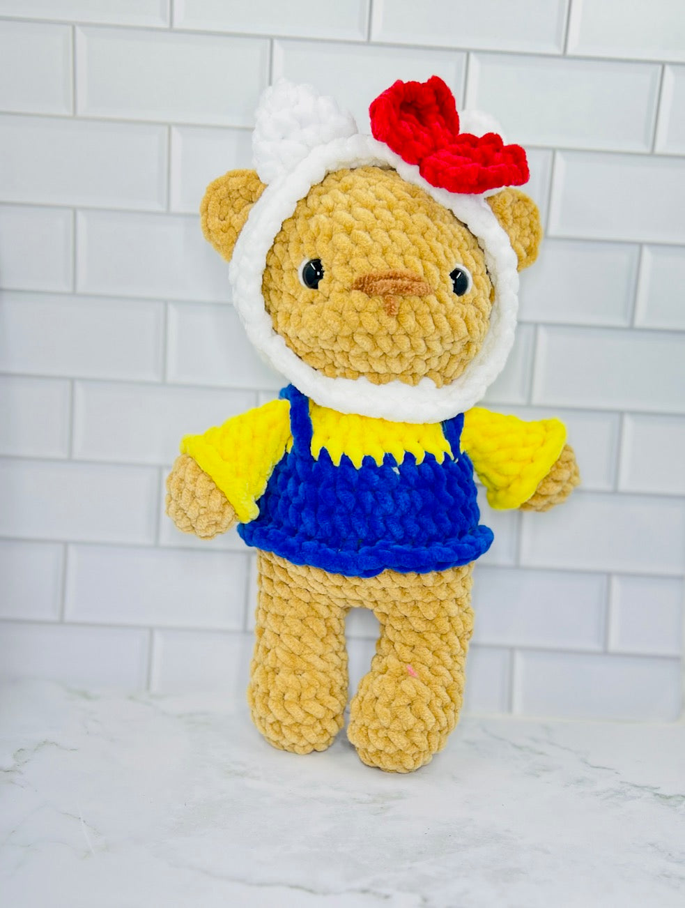 Crochet Hoodie Bear | Handmade Plush Bear with Themed Hoodies