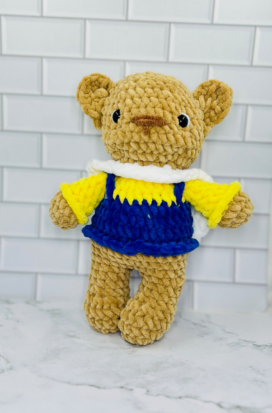 Crochet Hoodie Bear | Handmade Plush Bear with Themed Hoodies
