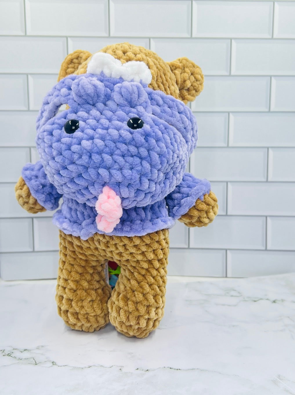 Crochet Hoodie Bear | Handmade Plush Bear with Themed Hoodies