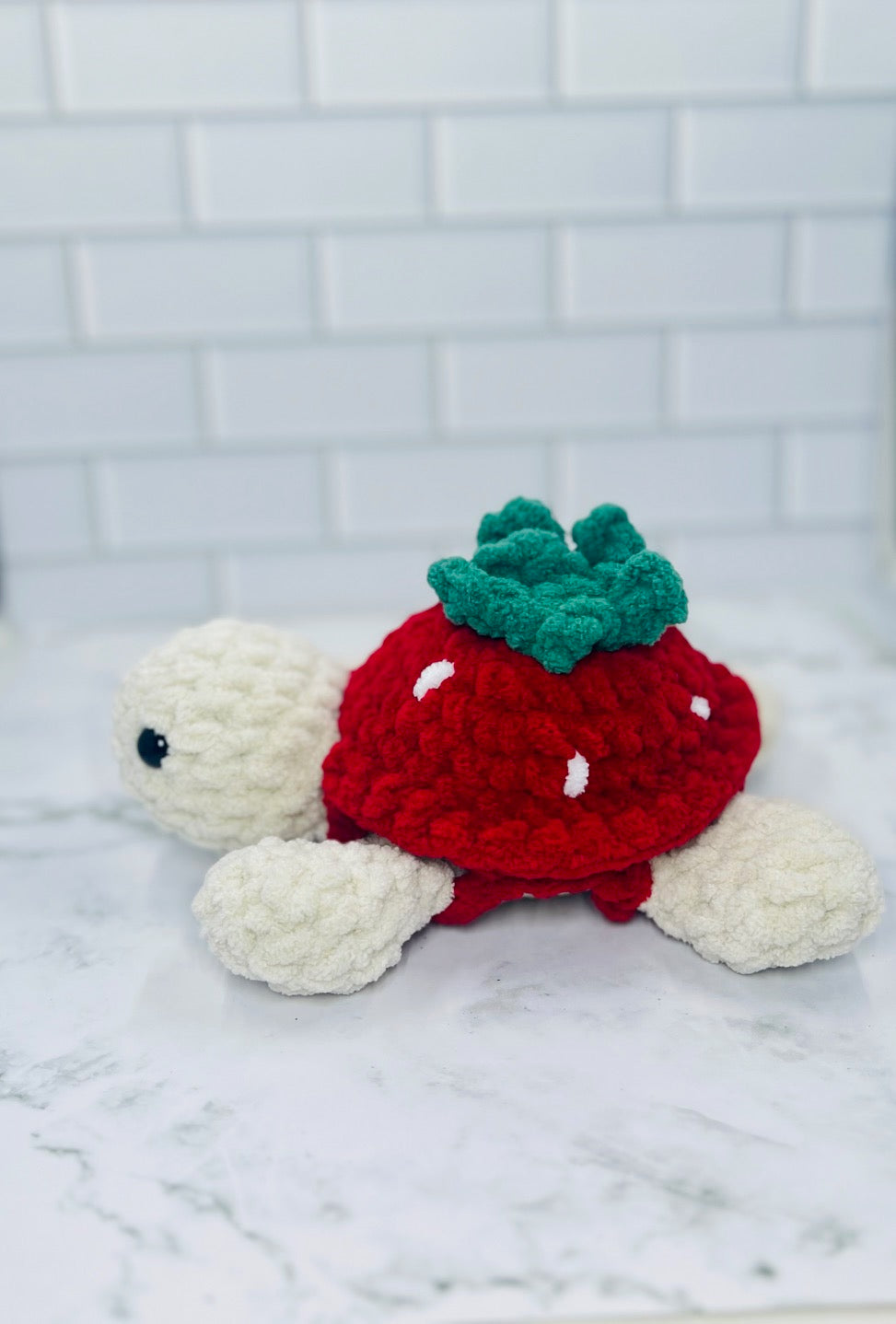 Crochet Sea Turtle with Removable Shell | Handmade Plush Turtle | Soft Chenille Amigurumi | Interactive Stuffed Animal Gift | Ocean Nursery Decor