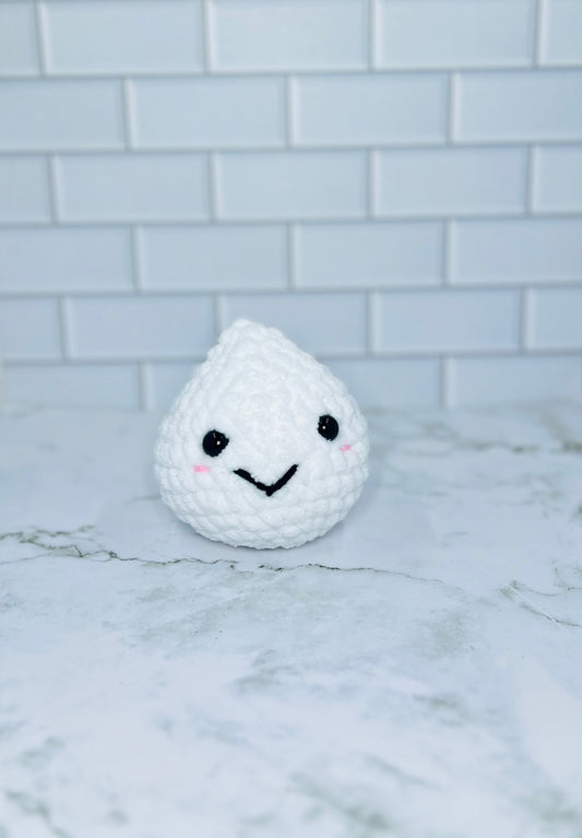 Crochet Dumpling Plushie | Squishy Weighted Chenille Dumpling | Handmade Stress Relief Toy | Cute Food Plushie | Sensory Comfort Gift